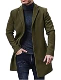 Design classique : Créez un look intemporel et élégant avec ce trench-coat en laine pour homme ! Ce long trench-coat pour homme présente un col cranté,une coupe droite et une fermeture boutonnée. Idéal pour l'hiver,il est doté d'épaules structurées et d'une coupe 3D qui affinent la silhouette et lui confèrent une allure masculine et élégante,parfaite pour les occasions formelles ou décontractées.