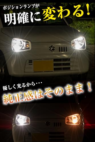ぶーぶーマテリアル T10 LED ポジションランプ 6000K