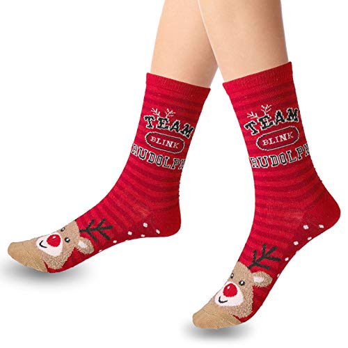 Gilbins 12 Pair Holiday Xmas Socks, Soft Cotton Casual Crew Christmas Dress Socks, 12 Different Designs, Size 9-11, With Gift Box (12 Pair Style 2) #TOP7