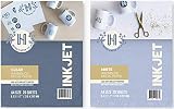 Hayes Paper, BUNDLE Waterslide Decal Paper INKJET CLEAR AND WHITE 40 sheets Printable Water Slide De