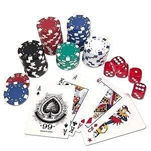 Mahi Enterprise� Professional 500 Piece Poker Set with Cushioned Aluminium Carry Case Holder - Complete with 2 Card Decks, 5 Red Dice and 11.5g Official Casino Grade Chips 2