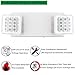 LIT-PaTH LED Emergency Lighting Fixtures with 2 LED Heads and Back Up Batteries- US Standard Exit Light, UL 924 and CEC Qualified, 120/277 Voltage, 1-Pack