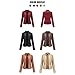rote Lederjacke Damen Kunstlederjacke Lederjacke Kurz Bikerjacke Damen Leder Biker Motorradjacke FüR Leather Jacket Woman Jacke Winterjacke