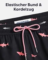 maamgic Badehose Herren 2-in-1 Schnelltrocknend Badeshorts 18cm Innennaht – Ansicht 3