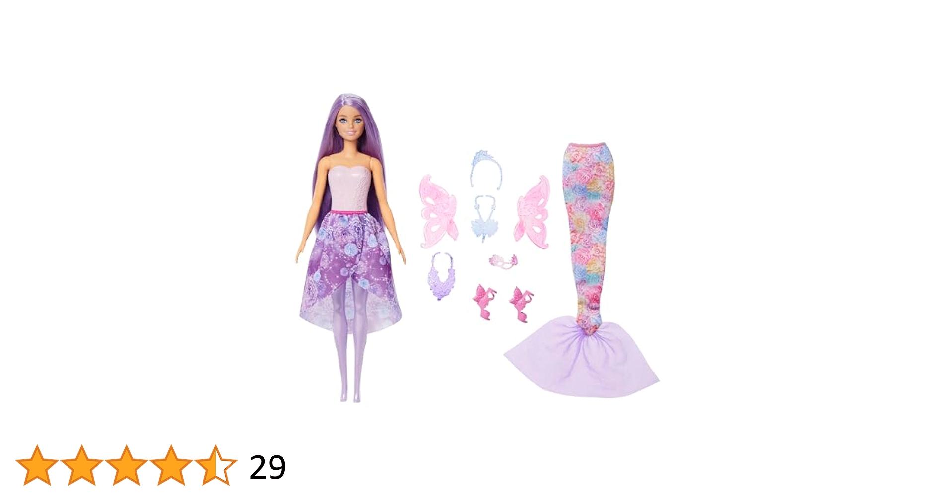 Barbie！！ Barbie Fantasy Fashion Dressup Doll (JCP74)