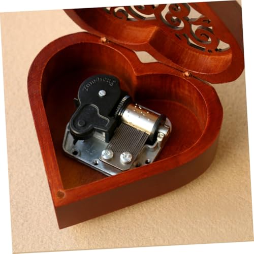Caja de música de madera vintage como obsequio adecuado para bodas 5