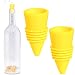 Fly On In, Fruit Fly Bottle Top Trap - Reusable Non-Toxic Indoor/Outdoor Catcher (Yellow, 2 pcs)