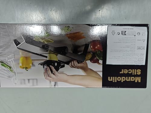 Masthome Mandoline Vegetable Slicer Professional, Adjustable Mandoline Food Slicer, Functional Vegetable Chopper for Potato, Cucumber, Onion, Send Safety Gloves & Cleaning Brush - Image 9