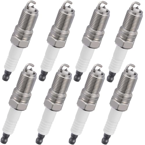 Image of BDFHYK 1465 Iridium Spark Plugs Compatible with Buick Allure LaCrosse for Cadillac CTS Escalade for Chevy Avalanche Express Silverado Canyon Savana Yukon 5.7L 6.0L V8 Replacement for IZTR5B11 Set of 8
