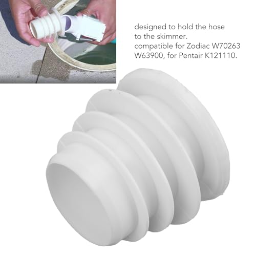 AmzHut 2Pcs Pool Skimmer Cone Adapter, Silicone Valve Cuff Replacement for W70263 K121110 - Image 2