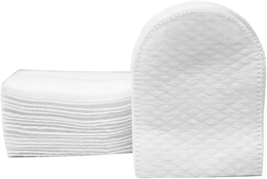 240pcs U-Shaped Pocket Cotton Pad Makeup Facial Cotton Pads Soft Cosmetic with Storage Box for Makeup Removal for Face Make Up Removing