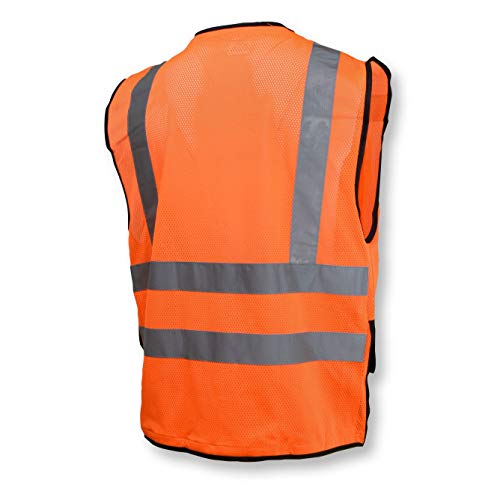 Type R Class 2 Heavy Duty Surveyor Safety Vest with Zipper