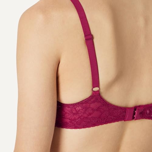 Image of Amazon Essentials Women's Padded Underwire Lace Push-Up Bra, Pack of 2