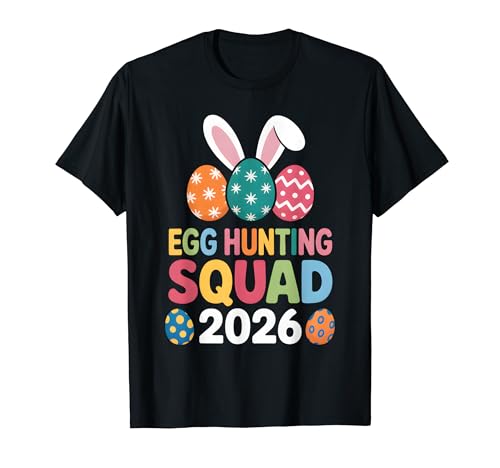 Egg Hunting Squad 2026 Easter Bunny Eggs Family Hunt Party T�V���c