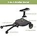 Universal Stroller Board with Detachable Seat,Stroller Board,Buggy Board Suitable for Most Brands of Strollers, Holds Children Up to 55lbs (Black)