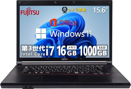 yςݕiz yWEBJ & CPU:3Core i7 & eʃ16GB & SSD1000GBzxm m[gp\R nCXybN FMVV[Y/Office/SSD 256GB/Win 11/15.6^/