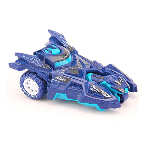 NAJING Jouets pour Enfants Ejection Moto Chariot Inertia Pull Back Car Battle Lancement Collision Racing Boy Toy Girl,Dark Blue Cover