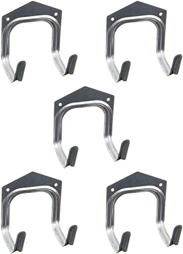 Tool Hooks for Shed Wall Job Lot Heavy Duty High Load Bearing Wall Mounted Storage Hooks Bucket Bracket Suitable for Warehouse Garages Sheds Offices Workshop & Garden Tools (5Pcs)