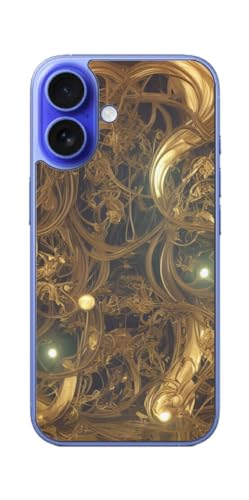 ClearView iPhone 16p vg w ی tB { AI摜SS ̖͗liGold threadj