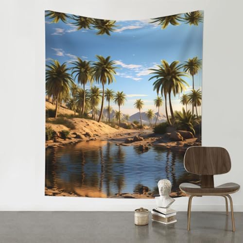 Tapisserie murale de qualite superieure palmiers HYTTER decoration