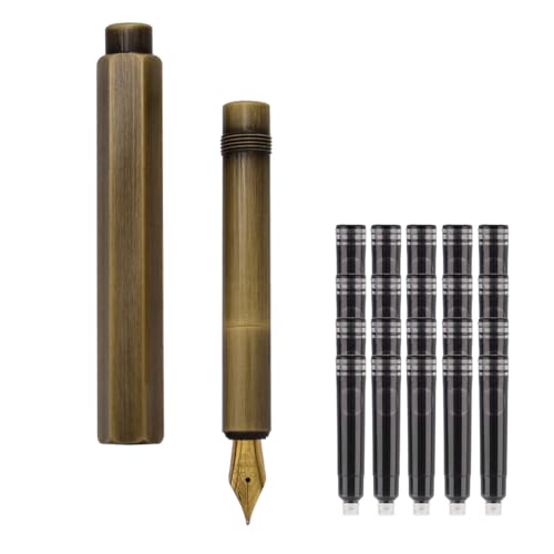 Bronze Pocket Mini Travel Fountain Pen