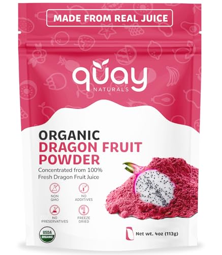 Quay Naturals Organic Dragon Fruit Powder 4oz