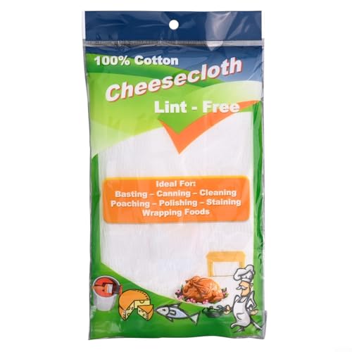 Étamine réutilisable en coton de qualité 20 pour la conserve, la cuisine et la fabrication de fromage (1,8 m)