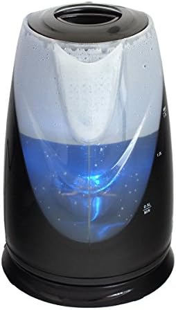 Voche® Black 1.7 Litre 2200W Fast Boil Dual LED Colour Illumination Electric Cordless Jug Kettle - New Improved 2022