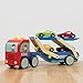Le Toy Van Motors, Planes & Garages Race Car Transporter Set Premium Wooden Toys for Kids Ages 3 Years & Up