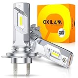 OXILAM H7 LED Light Bulb, 60000LM 10X Brighter 6500K White, Anti-Flicker, 60,000Hrs Lifespan, Plug and Play, H7 Fog Compatible with Cars Trucks SUVs, Pack of 2