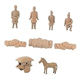 Statues de soldat - l'ornement a l'apparence exquise et rétro de la figurine de soldat en terre cuite, qui est créative et nouvelle, décor en plastique de bureau