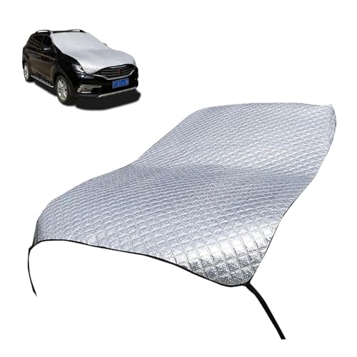 wipcowi Half Car Cover, Sunscreen Windshield Hood Cover, Outdoor Thickened