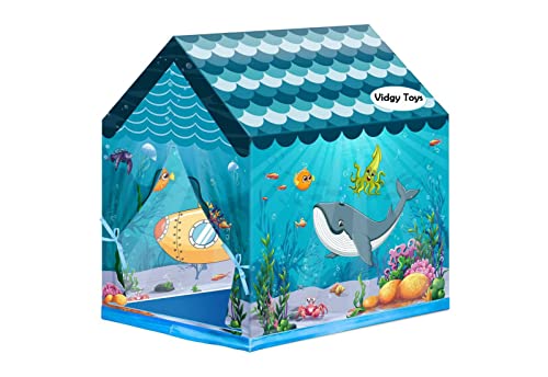 P PAYTAG Playhouses Tent for Kids Outdoor&Indoor Play Tent House for Kids 5 Yrs&Above Water Extremely Light Weight Big Size Play House for Girls&Boys,Multicolor, 1 Castle Theme