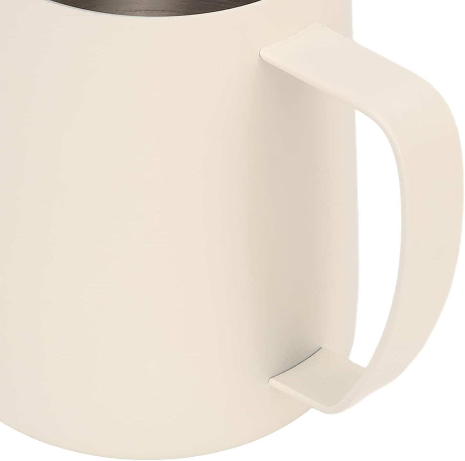 Stainless Steel Espresso Steaming Pitcher,700ml Coffee Milk Frothing Cup,Coffee Latte Art Barista Cup for Barista Coffee Bar (Beige)