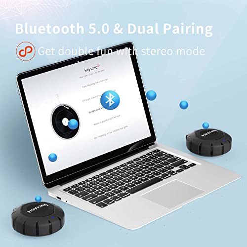 image for HEYSONG Mini Bluetooth Shower Speaker, IP67 Waterproof Speakers, 15H P