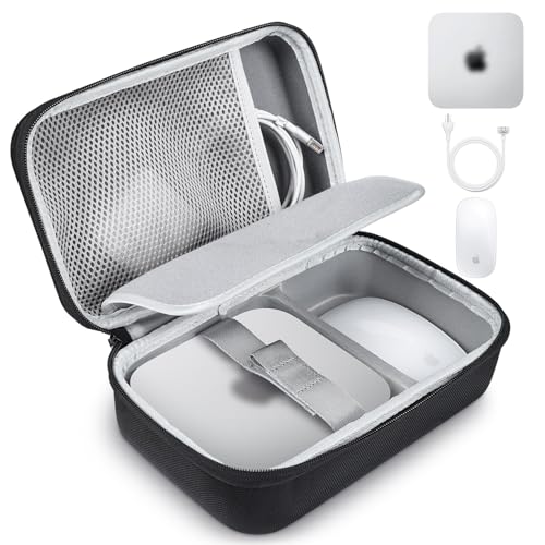 Hard Travel Case Compatible with Apple 2024 Mac mini M4/M4 Pro Desktop Computer Bag, 2024 Mac mini M4 / 2024 Mac M4 Pro Protective Carrying Case Protector, Black