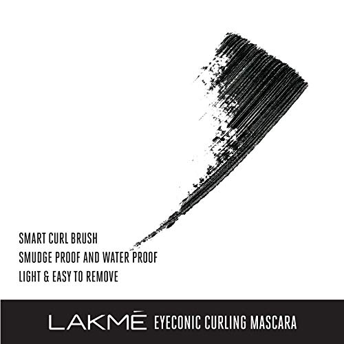 Image of Lakme Eyeconic Lash Curling Mascara, Black, 9ml And Lakme Absolute Under Cover Gel Face Primer, White, 30 g