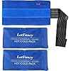 LotFancy Bolsa de Gel Reutilizable Frío y Calor y Envoltura con Correa Elástica para Terapia Ideal para lesiones Primeros Auxilios Rodilla Cabeza Cuello Tobillo Codo Pie Calvas Cadera