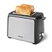 Produktbild Tristar Edelstahlstahl-Toaster, 2 Scheiben Kapazität, 800W, 7 Bräunungsstufen, Auftauen- und Aufwärmfunktion, Automatische Abschaltung, Leicht zu Reinigen, Abnehmbare Krümelschublade, BR-1058