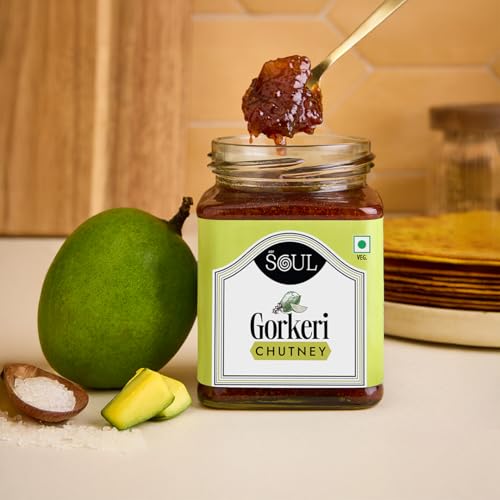 Image of ADF Soul Gorkeri Chutney | A sweet mango chutney crafted with mango chunks, jaggery, and traditional spices | Enjoy it as a delicious side with Indian breads or as a tasty addition to your everyday meals | 325 g.