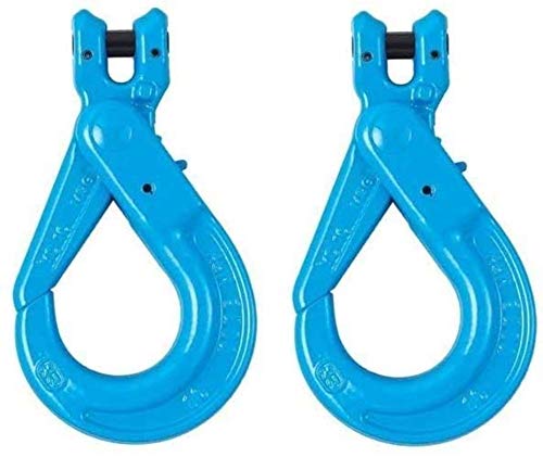BA Products Qty. 2, X-026-10 -x2 3/8" Grade 100 SELF Locking Sling Hook with Clevis for Chain, 8800 LB. WLL