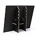 JIFF Velvet Necklace Jewelry Organizer/Tray/Pad/Showcase/Display case (2 pack-Black 17 Hook Necklace Display)