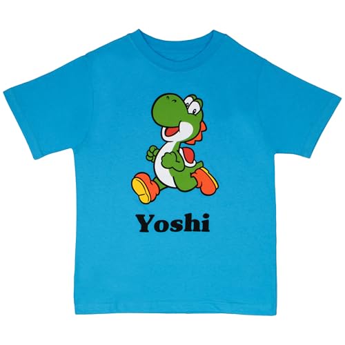 Nintendo Super Mario Boys Graphic Print Short Sleeve T-Shirt 2-Pack (Blue and Yellow, Size 7) - image 3
