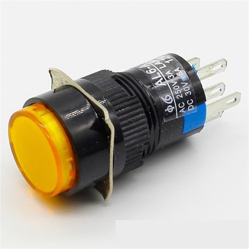 Interrupteur bouton-poussoir LED 16mm pour remplacer un bouton défectueux