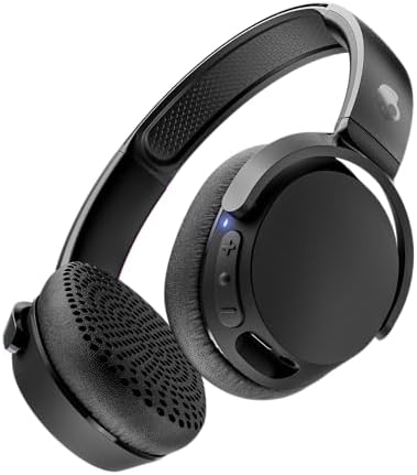 Skullcandy Riff 2 On-Ear Wireless Headphones, 34 Hr Battery, Microphone, Works with iPhone Android and Bluetooth Devices - Black