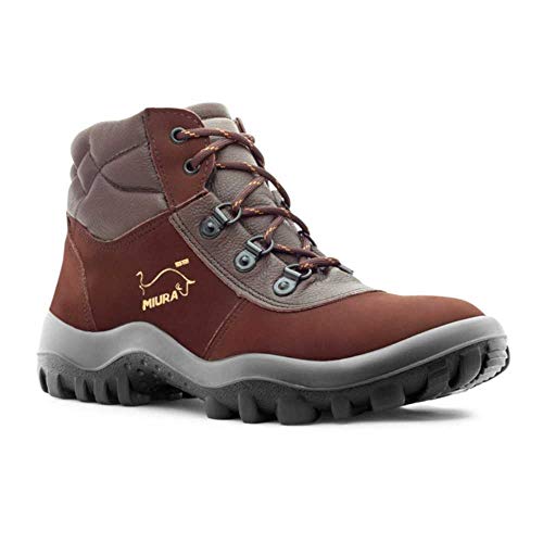 Botina de Segurança Coturno Nobuck Miura Marrom Café - Safetline