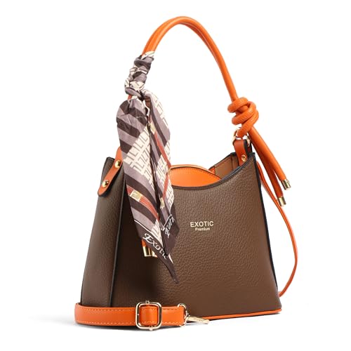 Image of EXOTIC Elara Knot Hobo Shoulder Bag for Women | Textured PU Leather | Detachable Sling Strap | Stylish Everyday Purse