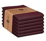 Native Fab Cotton Kitchen Towel with Hanging Loop 16x26 inches, 6-Pack, Waffle Weave Kitchen Towels