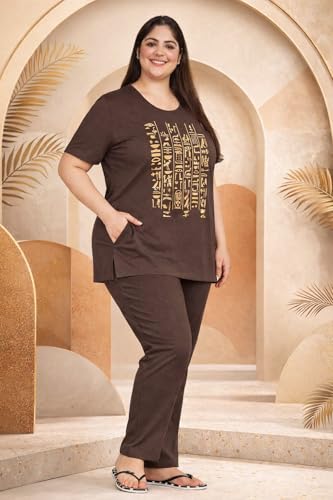 Image of In Love Women's Plus Size Longline T-Shirt with Side Pocket, 3 /4 Sleeve, Crew Neck