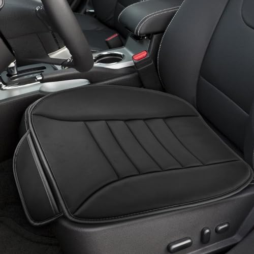 Cuscino per sedile anteriore auto, in memory foam, per sedile auto, sedile auto, sedile ortopedico, per seggiolini auto, sedie da ufficio e tutte le sedie, nero
